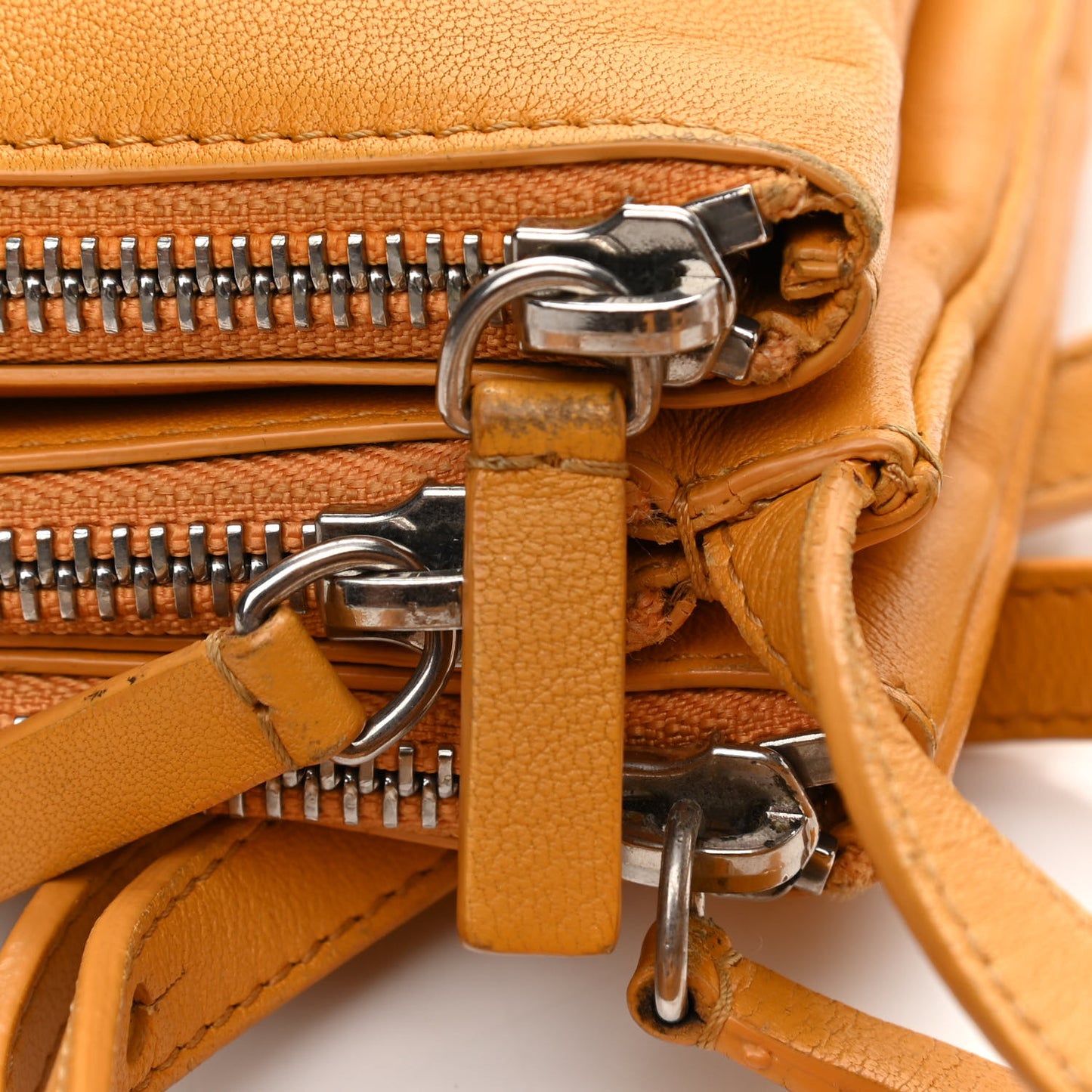 Lambskin Small Trio Crossbody Bag Sunflower