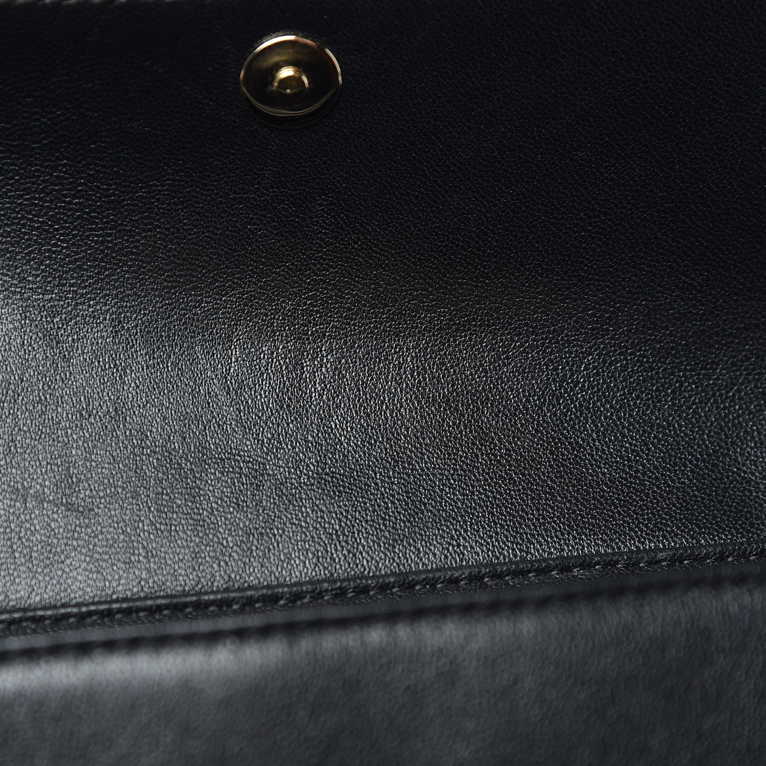 Chanel Sheepskin Quilted Small Mademoiselle Flap Black Blue 13 of 14