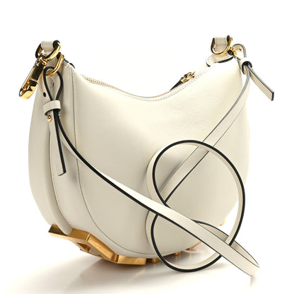 Fendi Vitello Grace Matte Mini Fendigraphy Hobo Bag White Ice 3 of 9