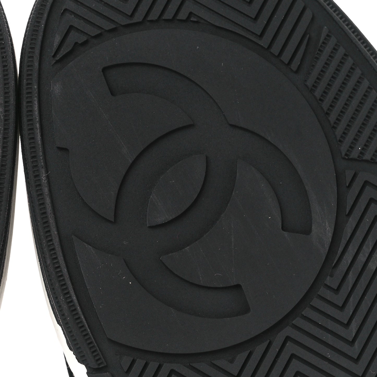 Fabric Womens Logo Sneakers 39.5 Black White
