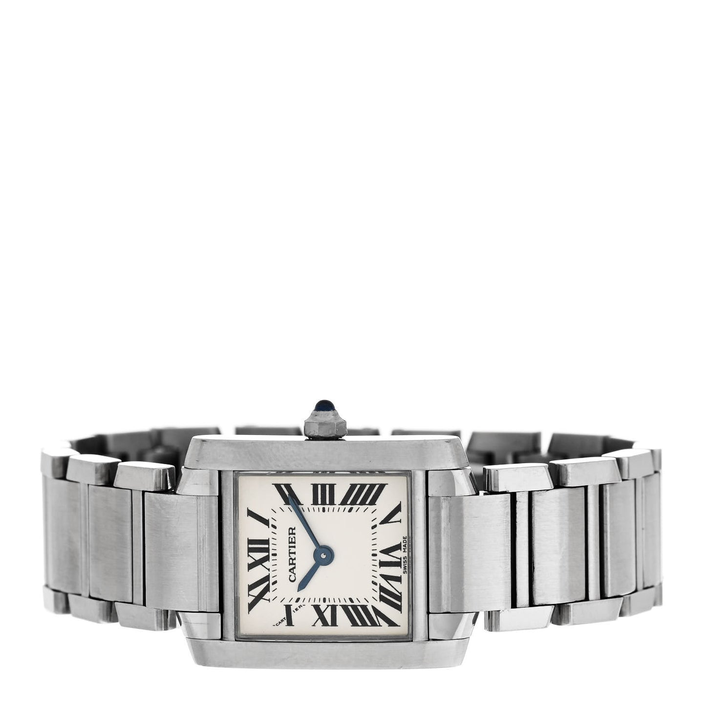 Stainless Steel 20mm Tank Francaise Quartz Watch