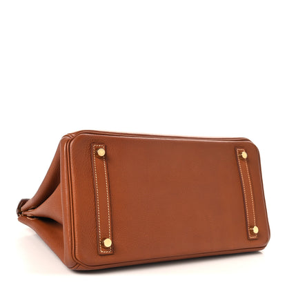 Hermes Natural Barenia Faubourg Birkin 30 Fauve 4 of 15