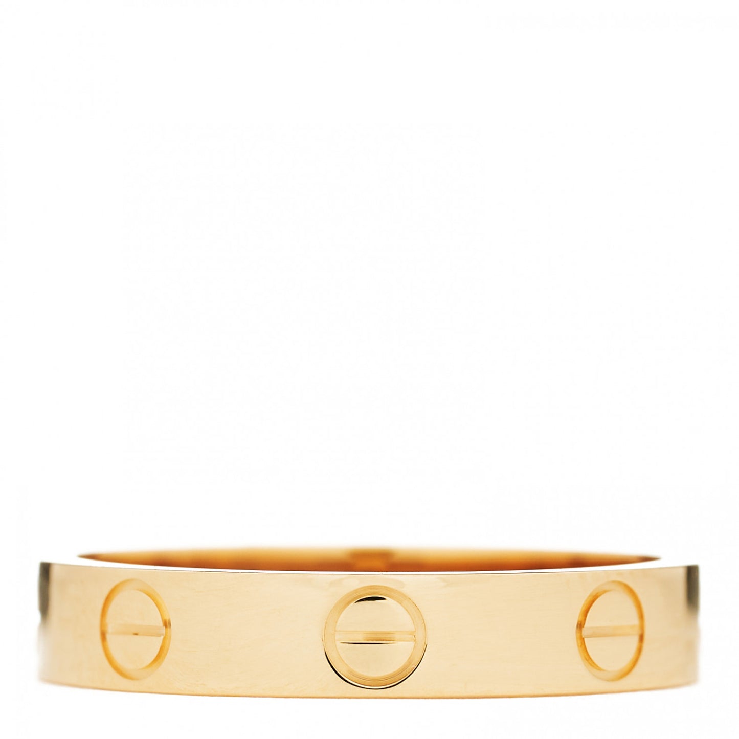 18K Yellow Gold 3.5mm LOVE Wedding Band Ring 54 7