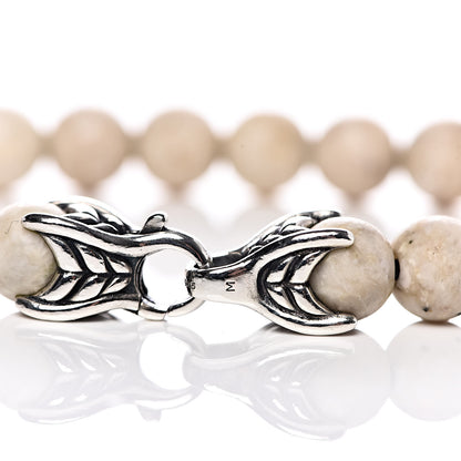 David Yurman Sterling Silver Riverstone 8mm Spiritual Beads Bracelet 4 of 5