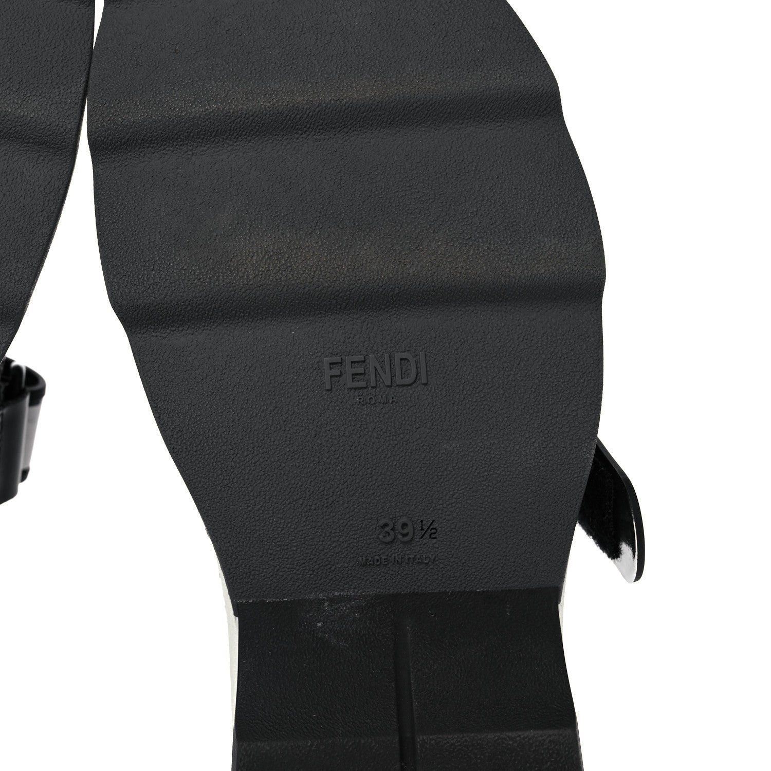Fendi Stretch Yarn FF Stiff Band Rockoko Sneakers 39.5 Black White Tobacco 6 of 8