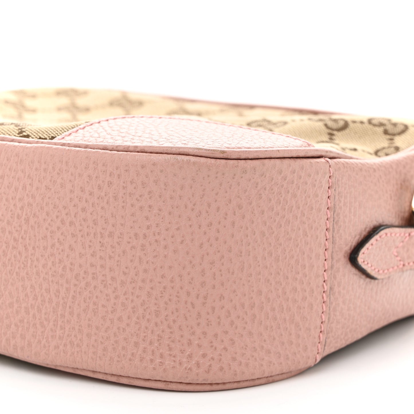 Monogram Mini Bree Messenger Bag Beige Soft Pink