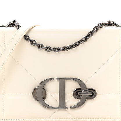 Christian Dior Lambskin Maxi Cannage 30 Montaigne Chain Top Handle Bag Off White 8 of 10