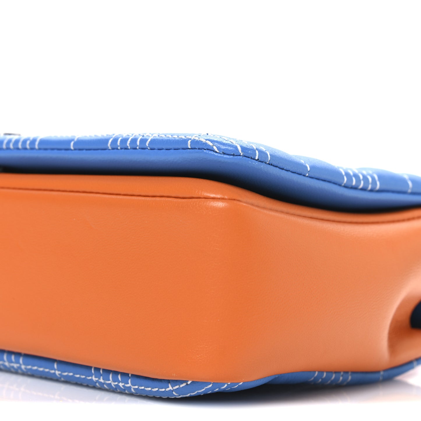 Lambskin Quilted Small Lola Bag Cyan Blue Orange Pink