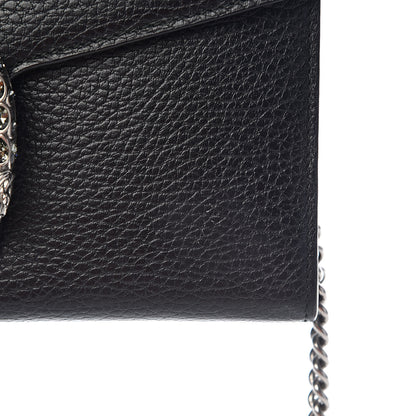 Gucci Calfskin Mini Dionysus Chain Wallet Black 8 of 11