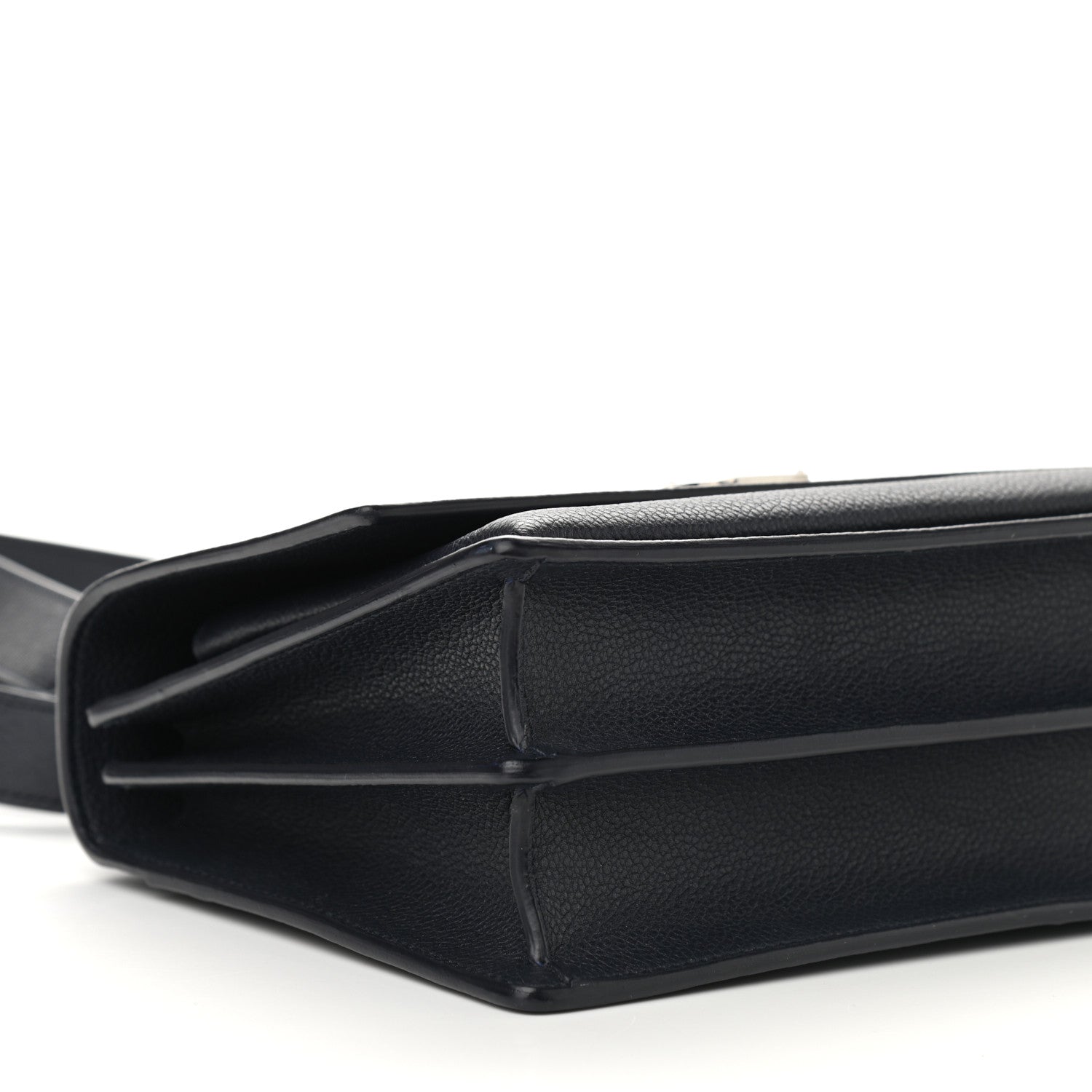 Saint Laurent Grained Calfskin Medium Monogram Sunset Deep Marine 7 of 8