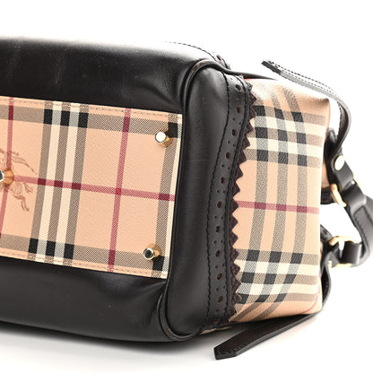 Burberry Haymarket Check Medium Brogue Tassel Tote 11 of 19