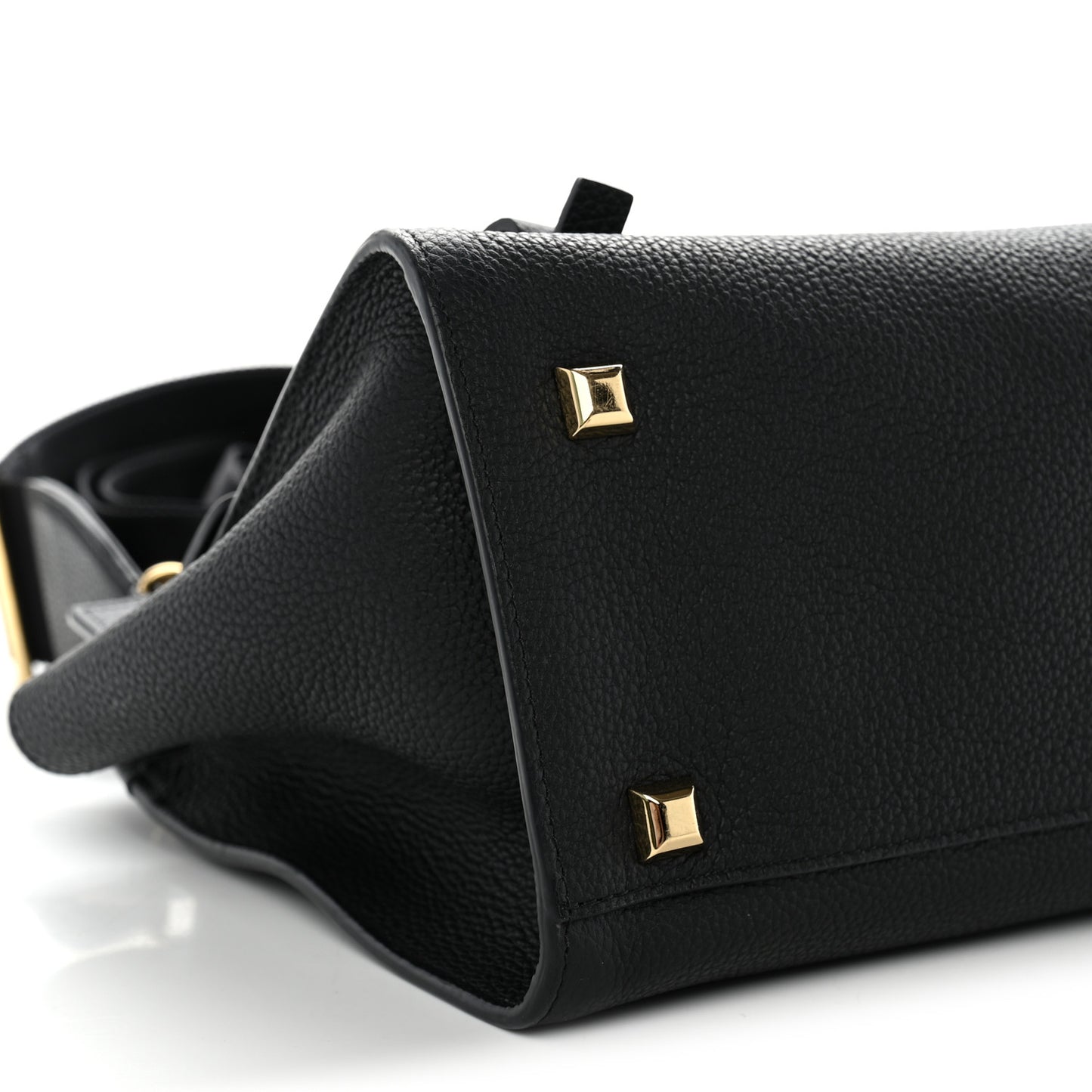 Calfskin Medium Studio Soft Bag Black
