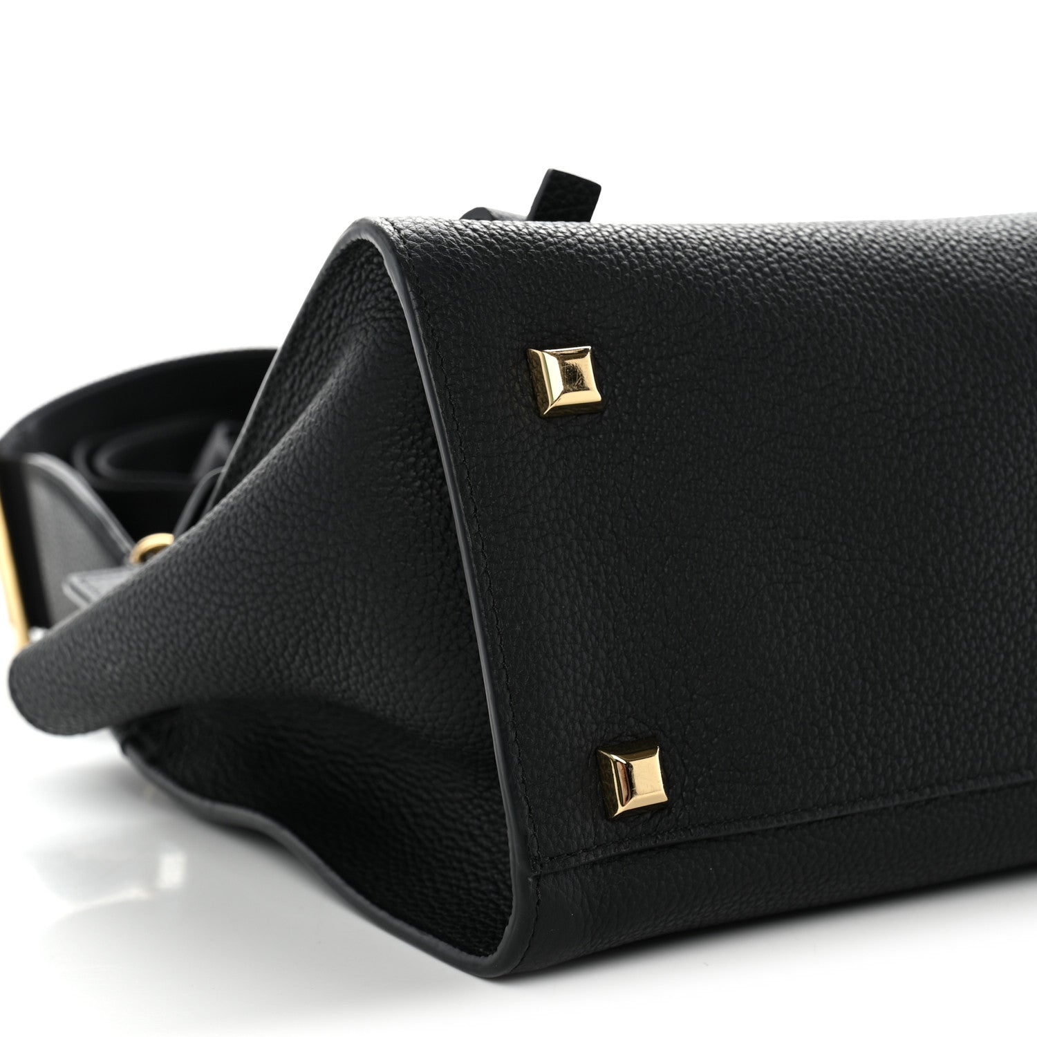 Salvatore Ferragamo Calfskin Medium Studio Soft Bag Black 9 of 10