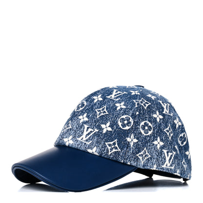 Louis Vuitton Monogram Jacquard Cap L Blue 1 of 7
