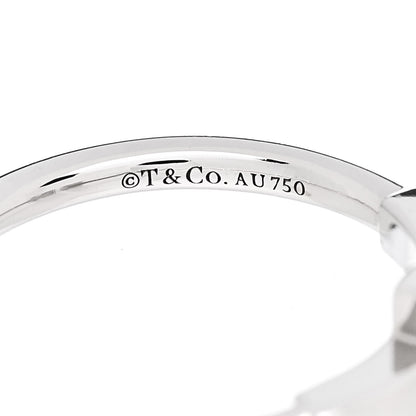 Tiffany 18K White Gold T Wire Ring 49 5 4 of 5