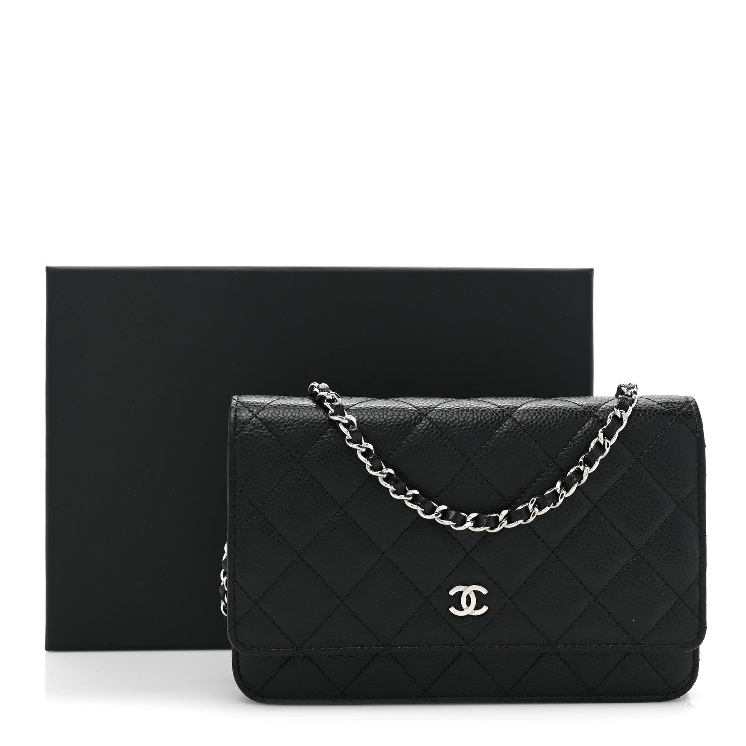 Chanel Caviar Quilted Wallet on Chain WOC Black 13 of 13