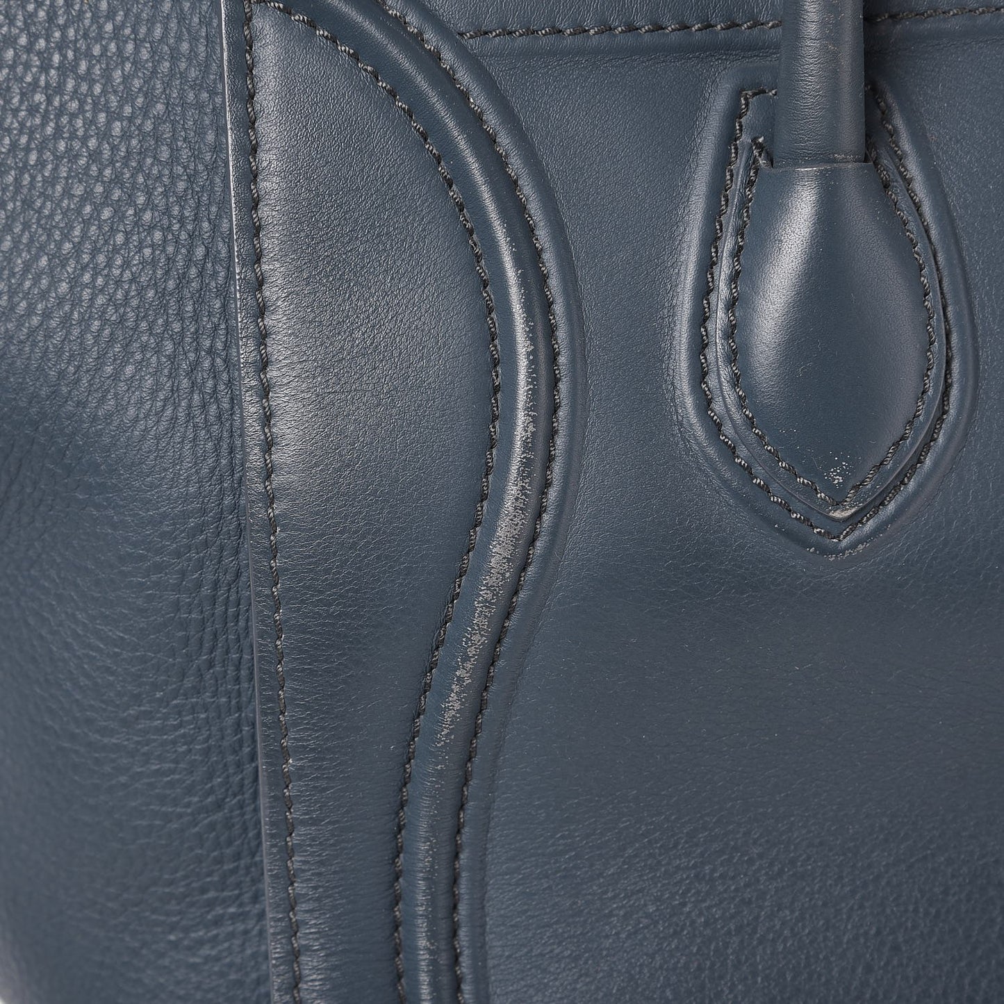 Supple Calfskin Medium Phantom Luggage Slate Blue