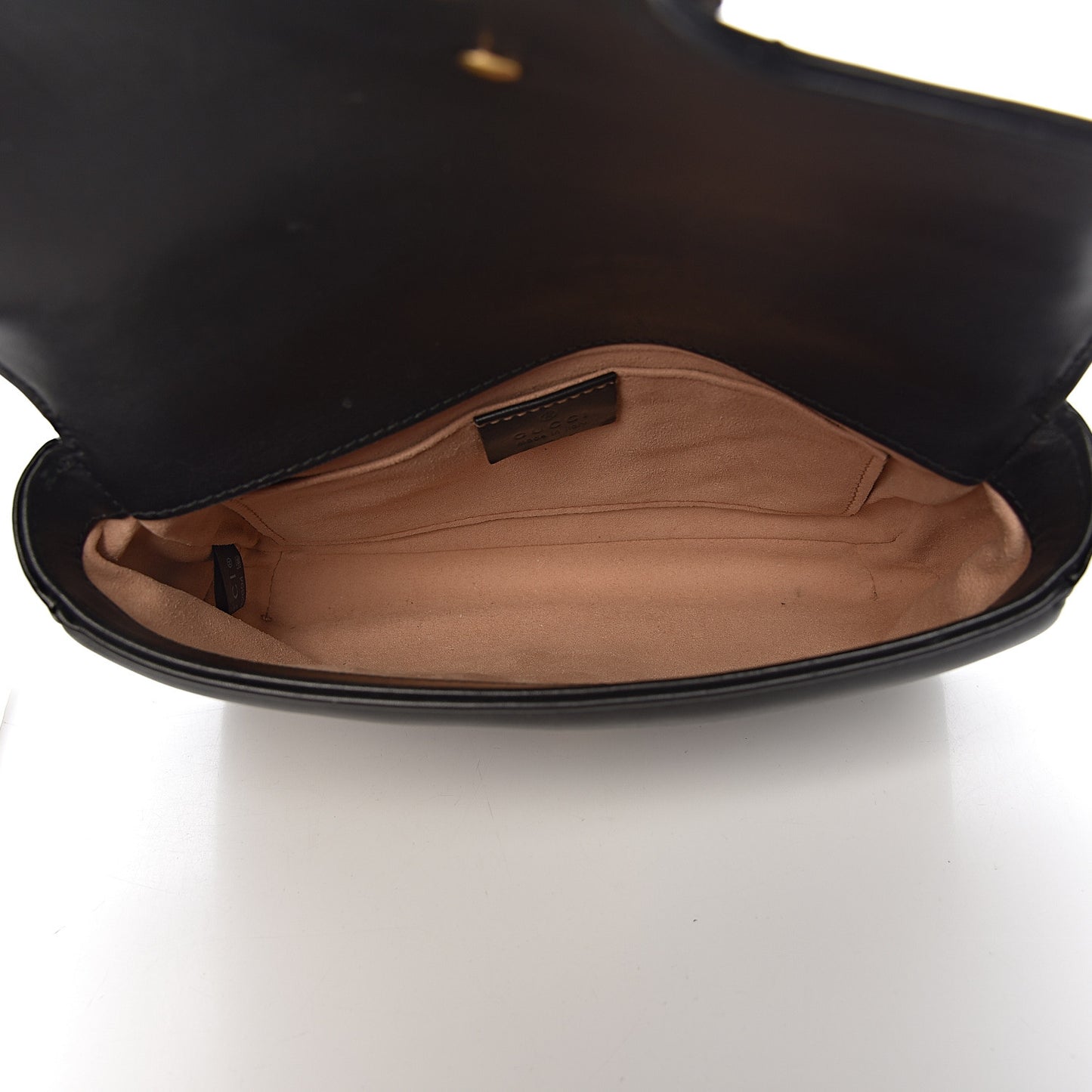 Calfskin Matelasse Pearly GG Marmont Chain Belt Bag Black