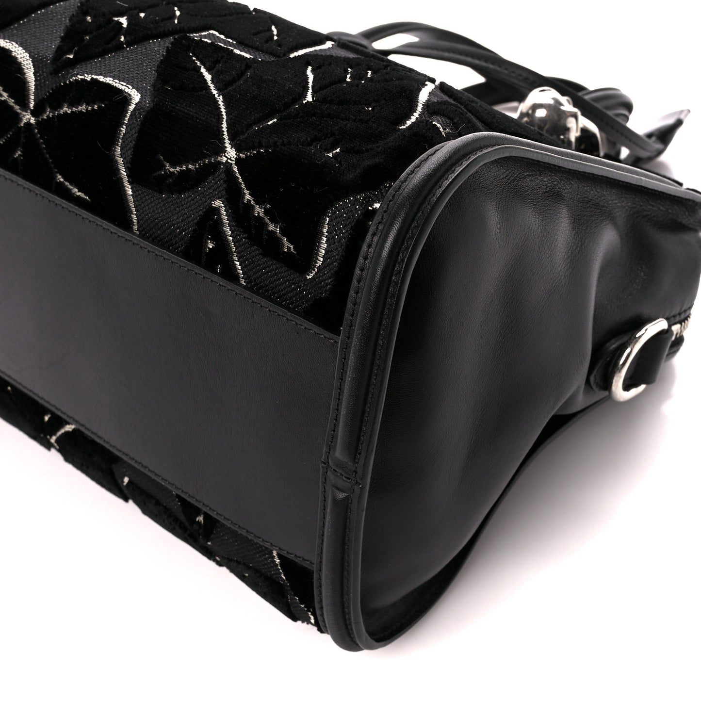 Velvet Shopper Tote Black