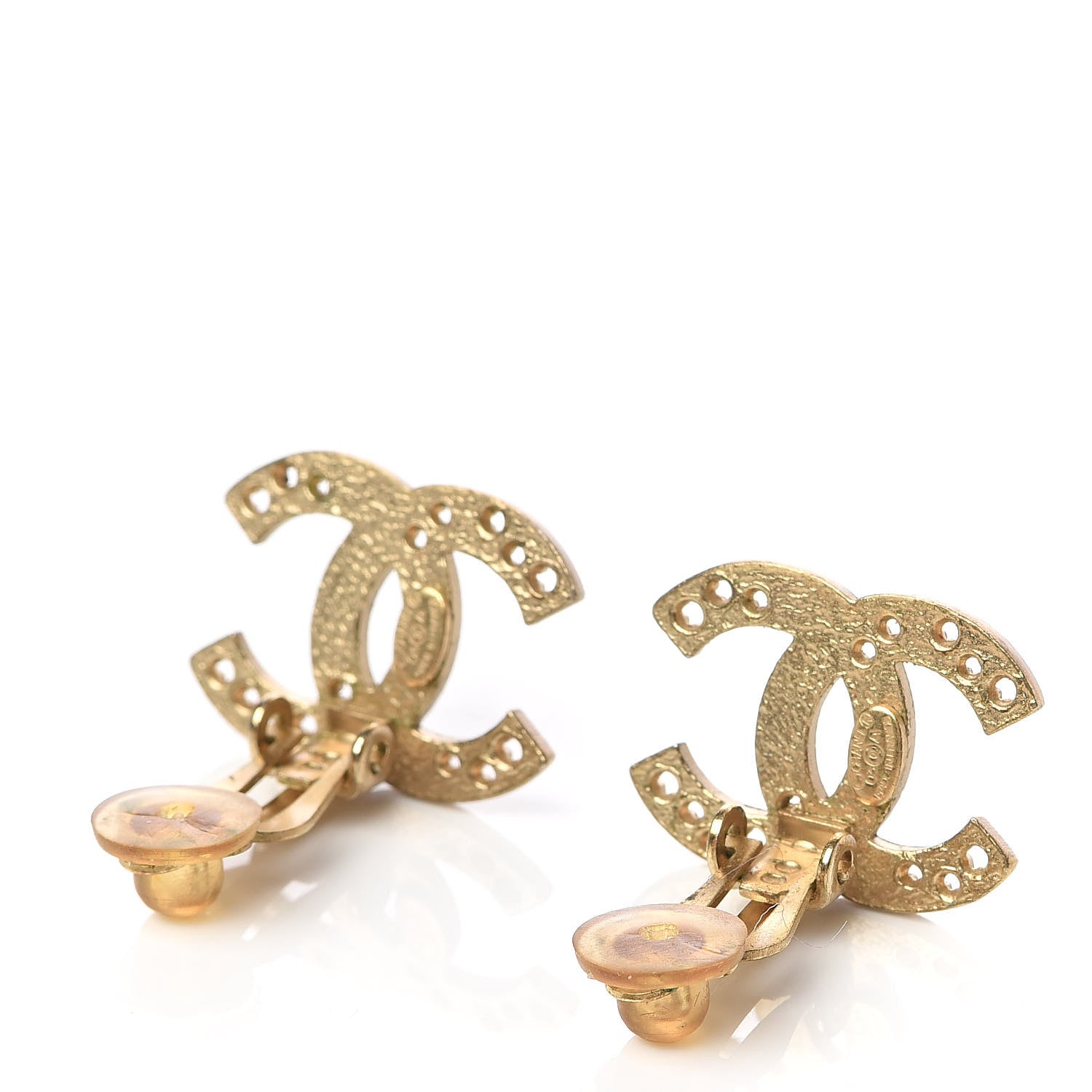 Chanel Star CC Clip On Earrings Gold 3 of 5