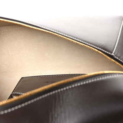 Loro Piana Smooth Calfskin Extra Bag L27 Dark Choco Licorice 5 of 9