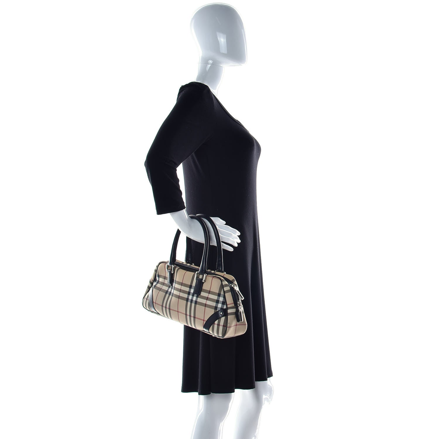 Burberry House Check Studded Bowler Black 2 of 10