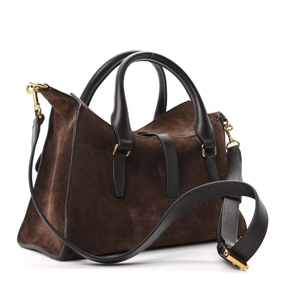 Mulberry Suede Roxanne Small Satchel Chocolate 3 of 10