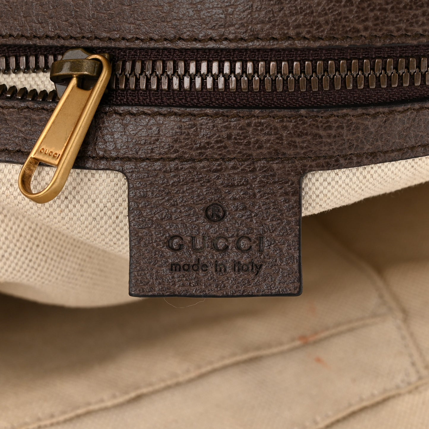 GG Supreme Monogram Calfskin Web Small Ophidia Day Backpack Beige Ebony New Acero