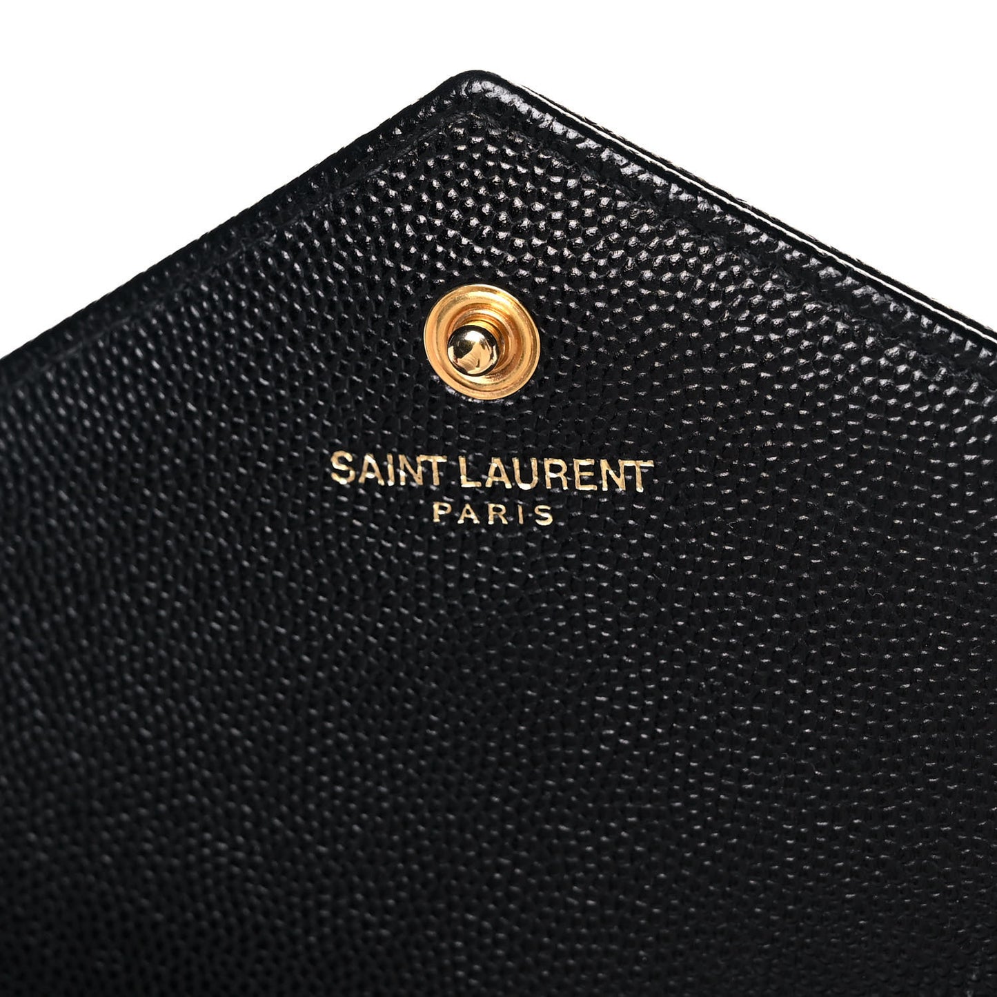 Grain De Poudre Matelasse Chevron Monogram Chain Wallet Black