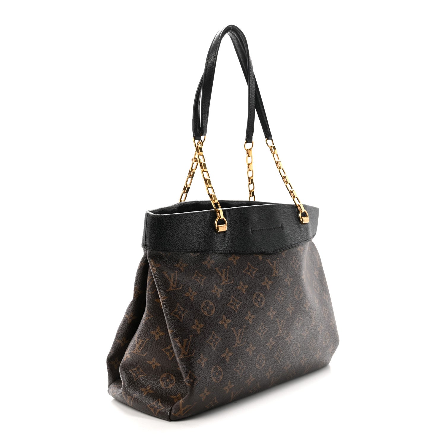 Louis Vuitton Monogram Pallas Shopper Black 3 of 9