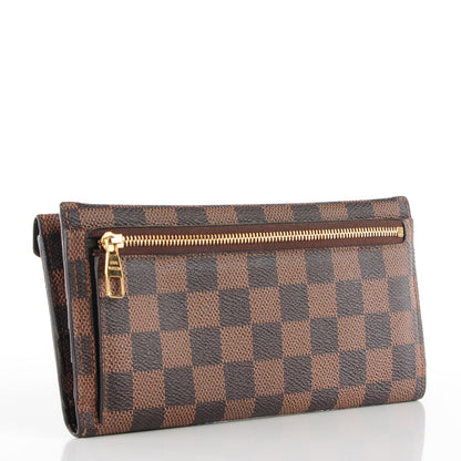 Louis Vuitton Damier Ebene Long Origami Wallet 3 of 9
