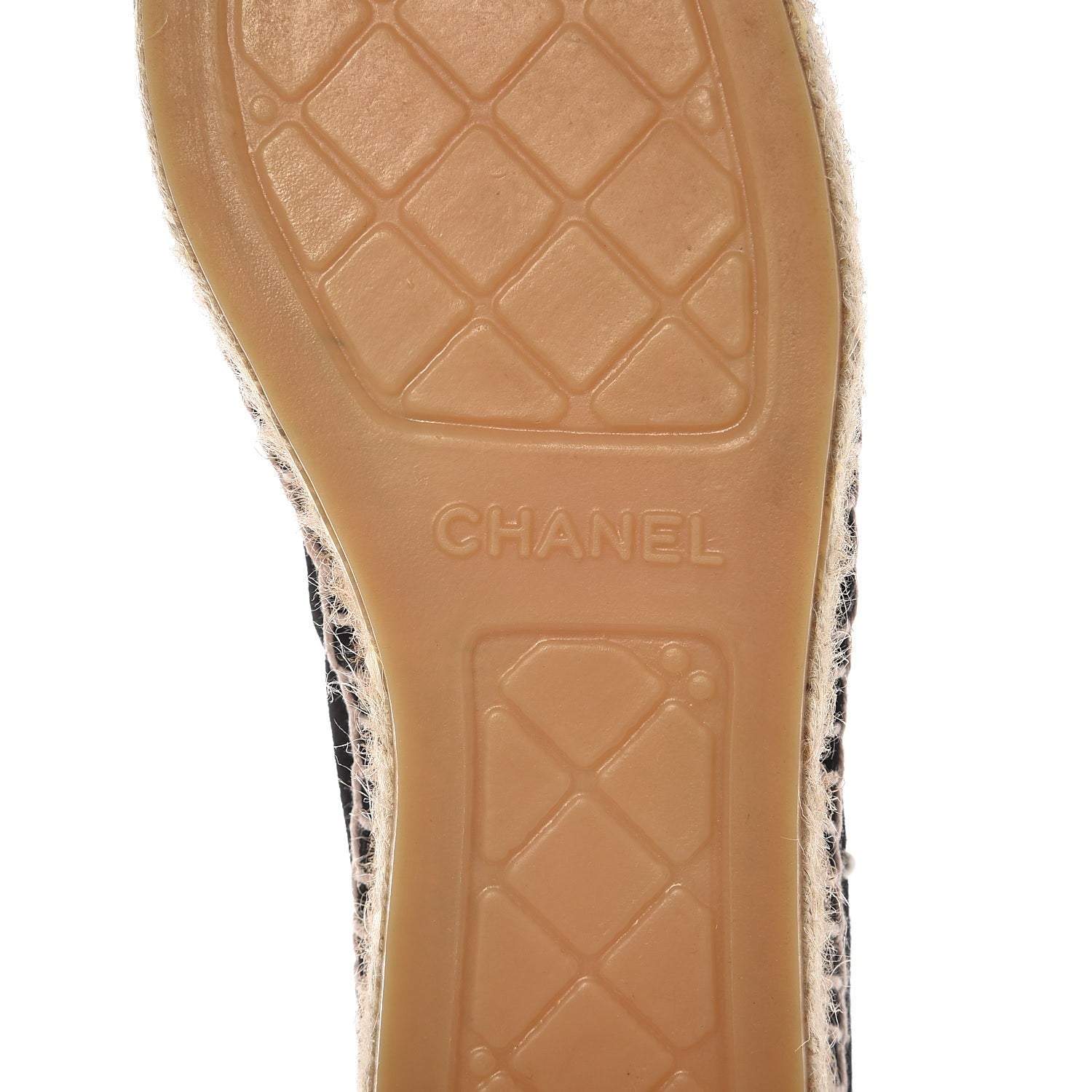 Chanel Suede Pearl CC Espadrilles 37 Black 7 of 12