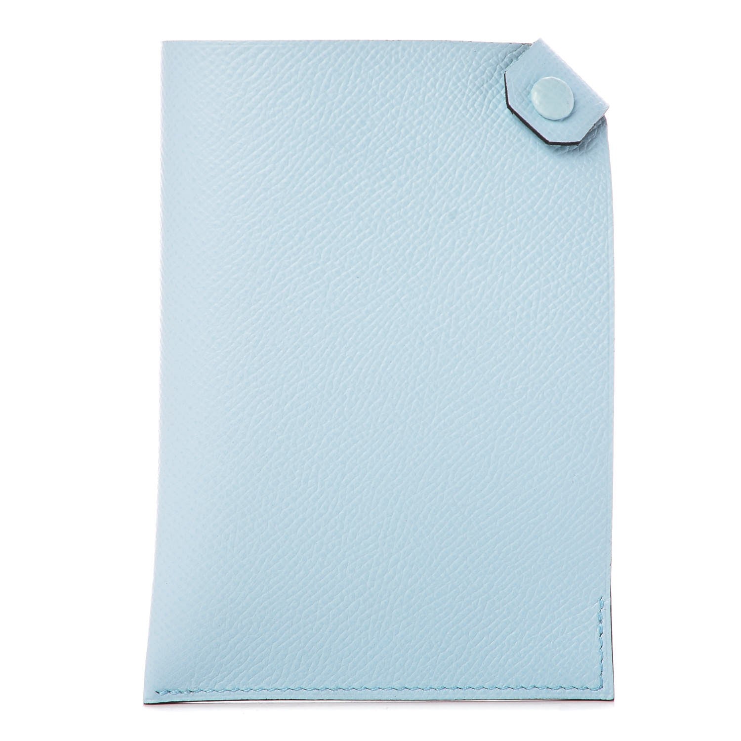 Hermes Epsom Tarmac PM Passport Holder Bleu Zephyr 1 of 7
