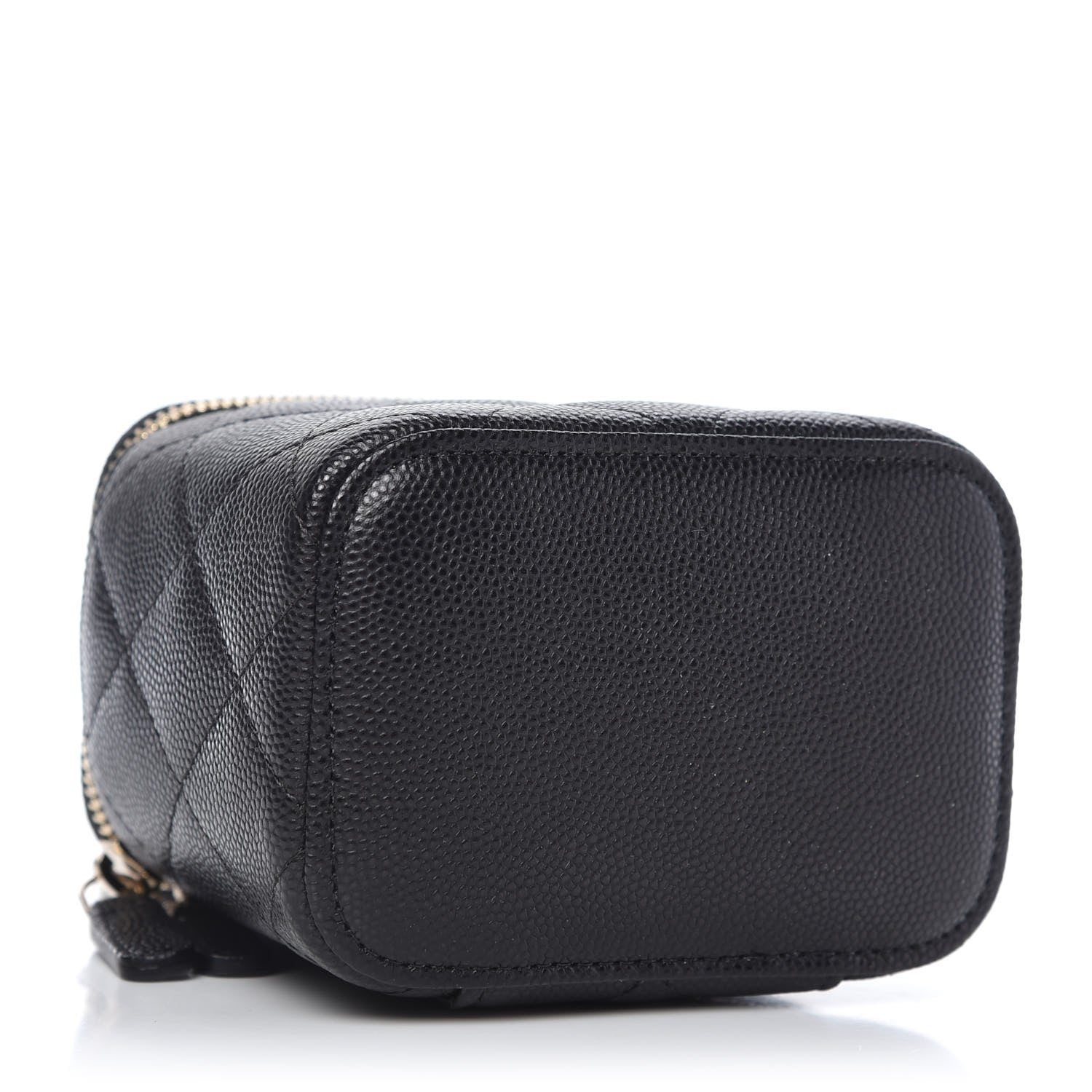 Chanel Caviar Quilted Mini Vanity Case With Chain Black 4 of 11