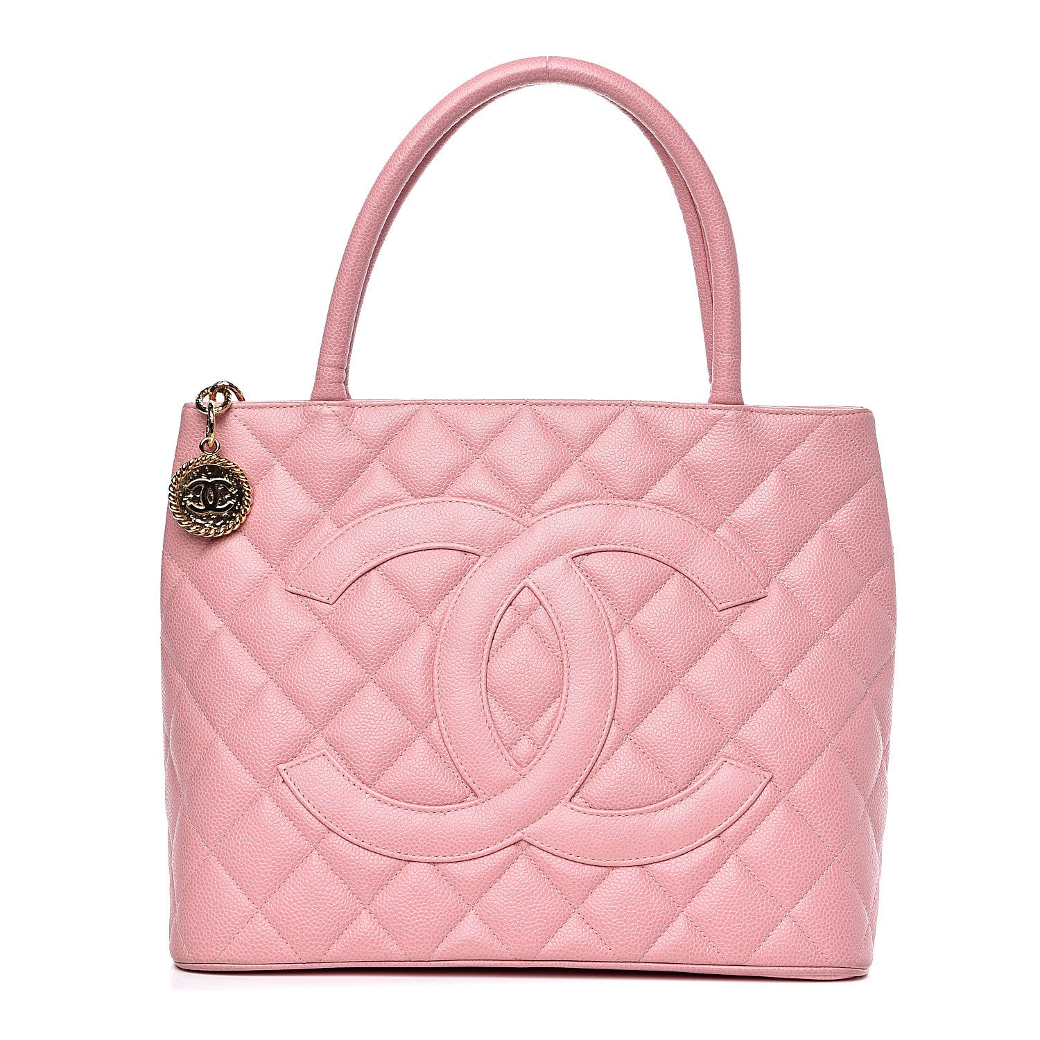 Chanel Caviar Quilted Medallion Tote Light Pink 1 of 14