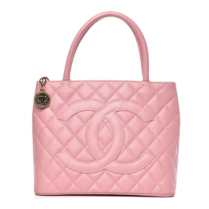 Chanel Caviar Quilted Medallion Tote Light Pink 1 of 14