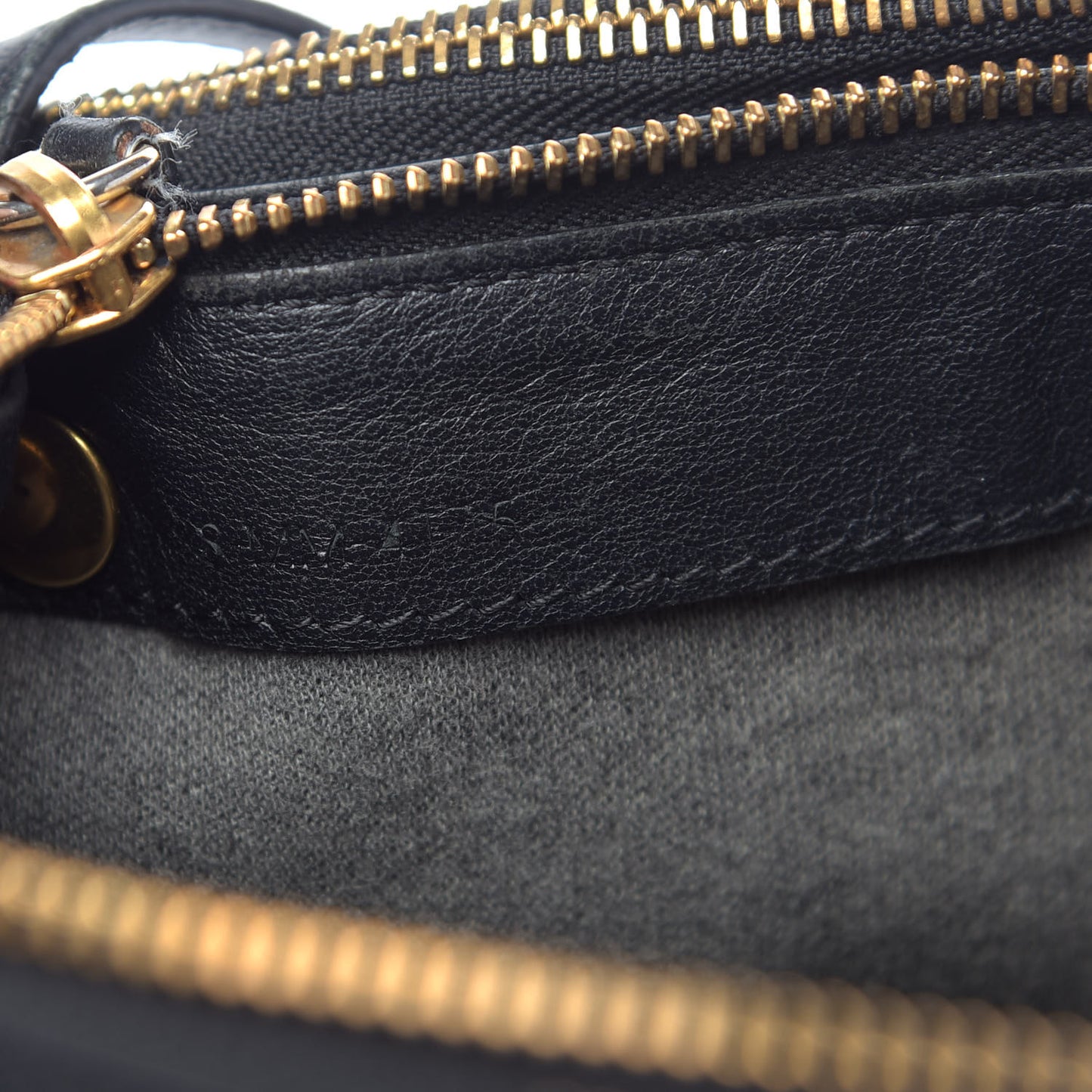 Lambskin Small Trio Crossbody Bag Black