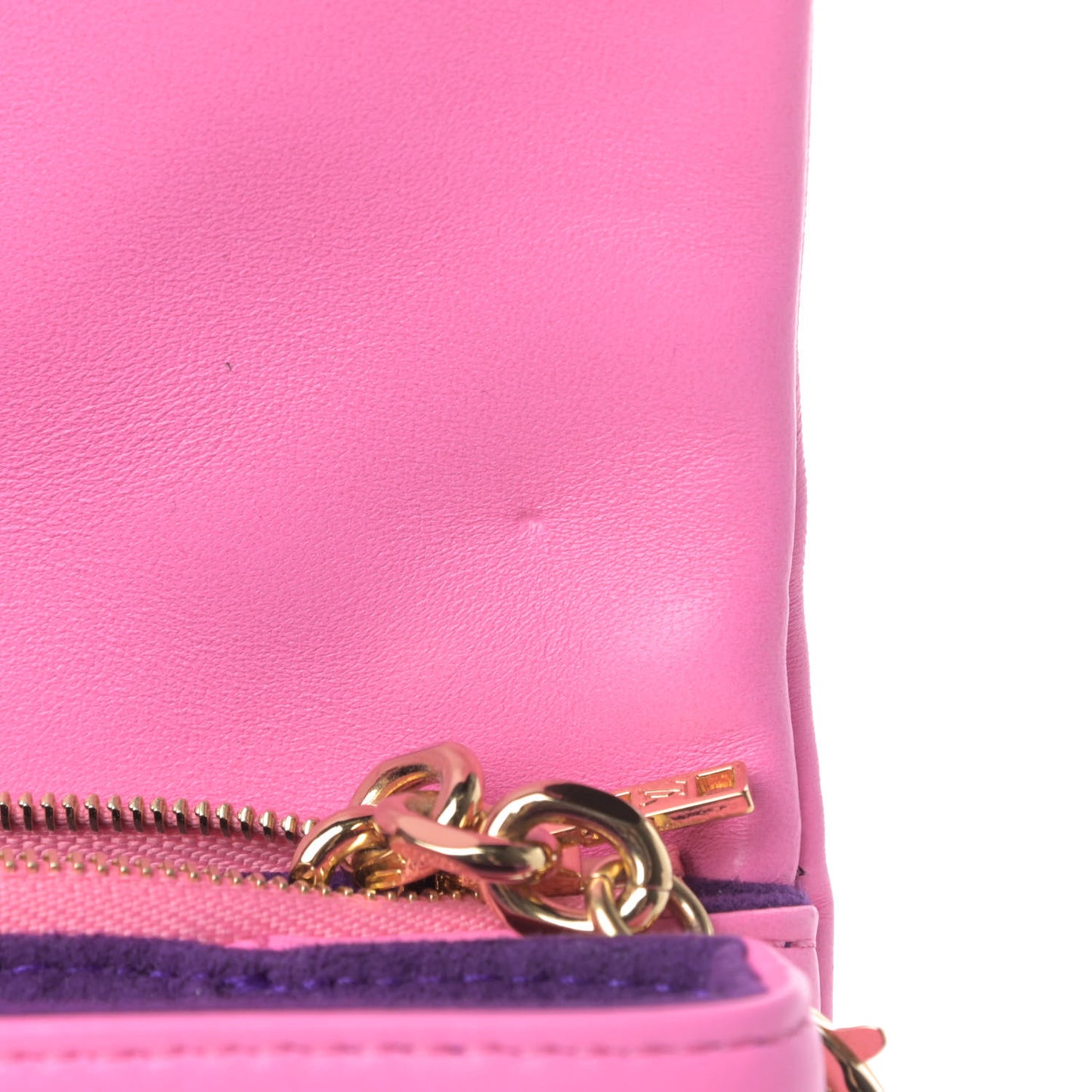 Lambskin Embossed Monogram Vuittamins Pochette Coussin Rose Violet