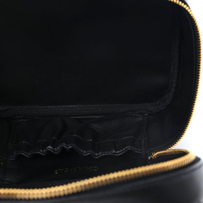 Chanel Lambskin Vanity Cosmetic Bag Black 5 of 8