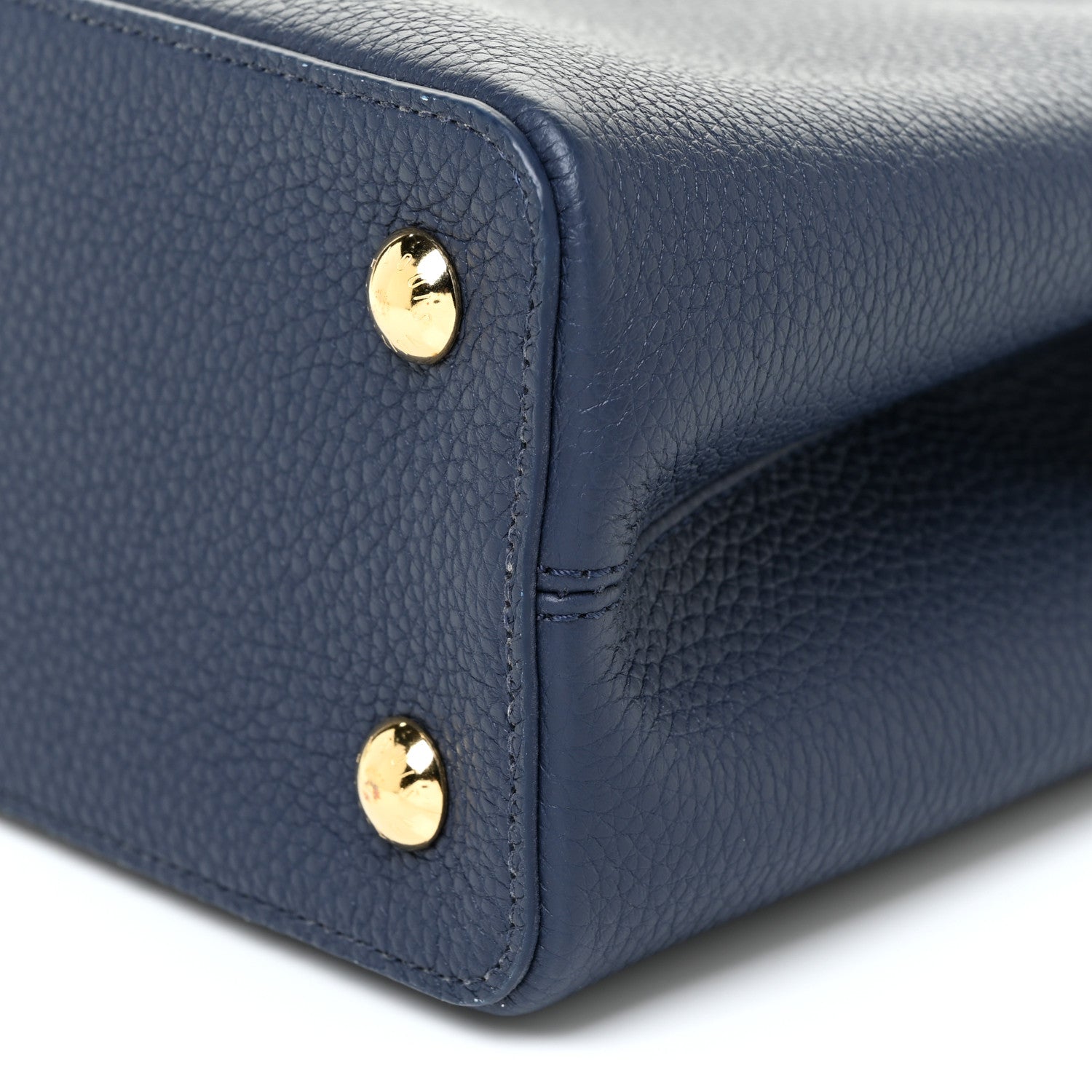 Louis Vuitton Taurillon Flower Chain Capucines MM Navy 10 of 10