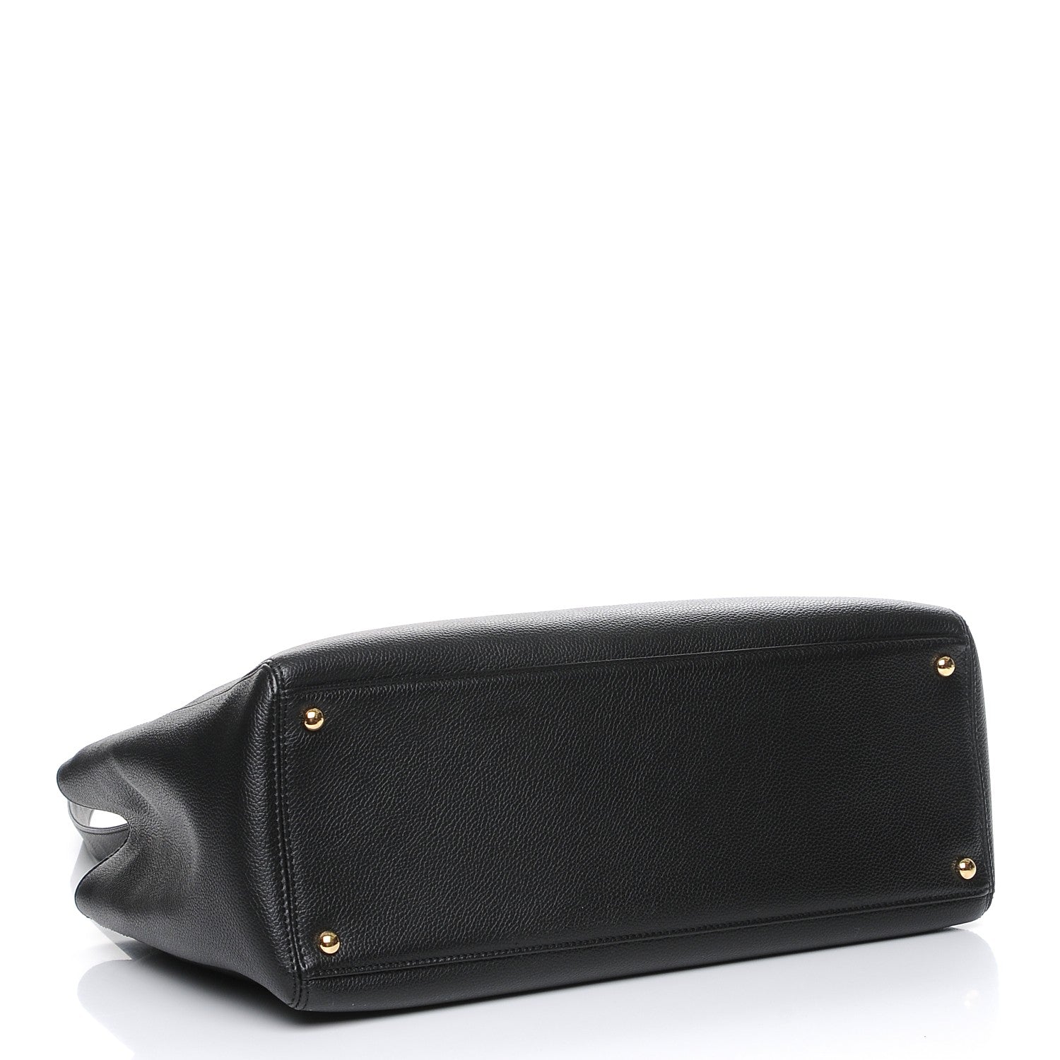 Chanel Calfskin Cerf Shopper Tote Black 5 of 9