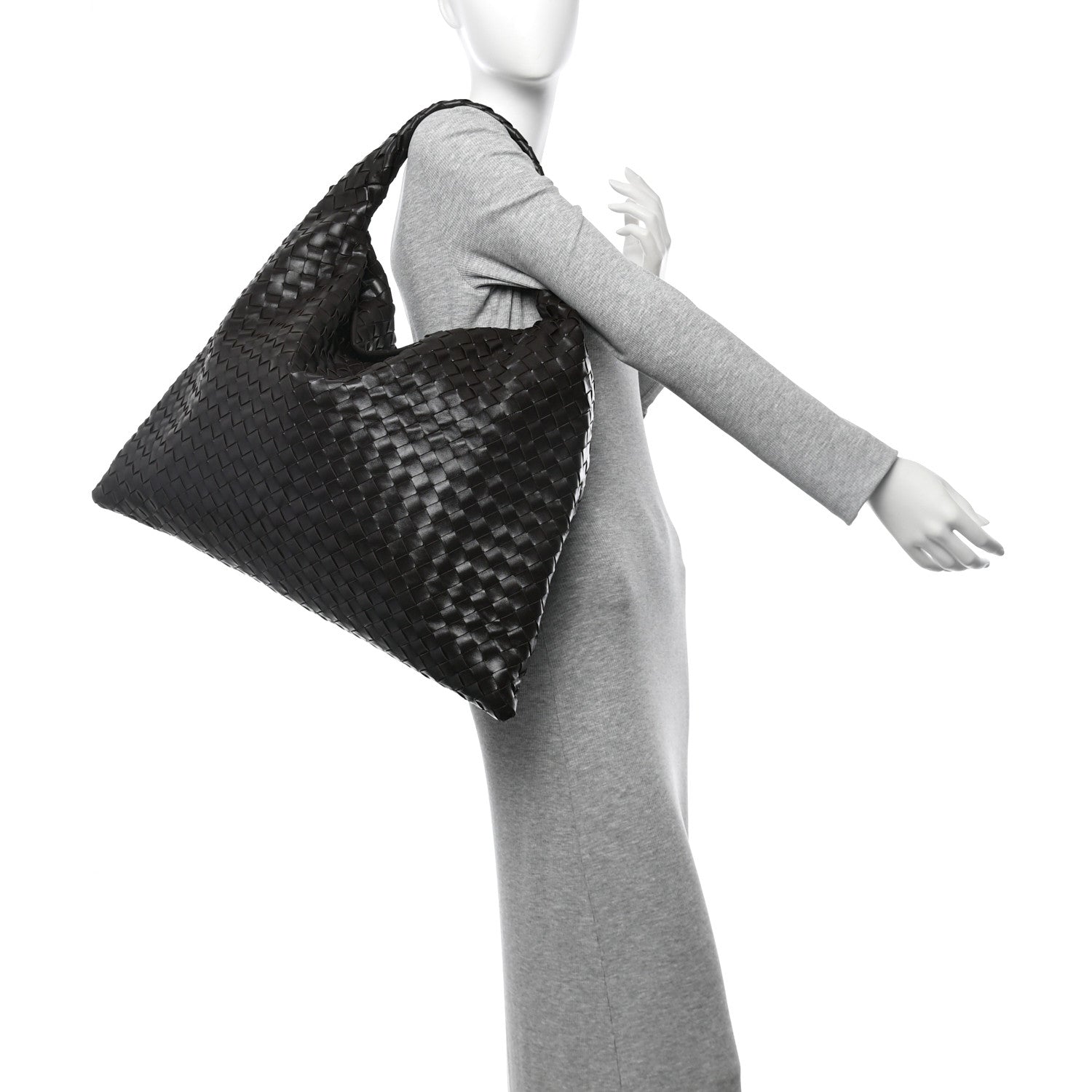 Bottega Veneta Calfskin Intrecciato Large Hop Fondant 2 of 13