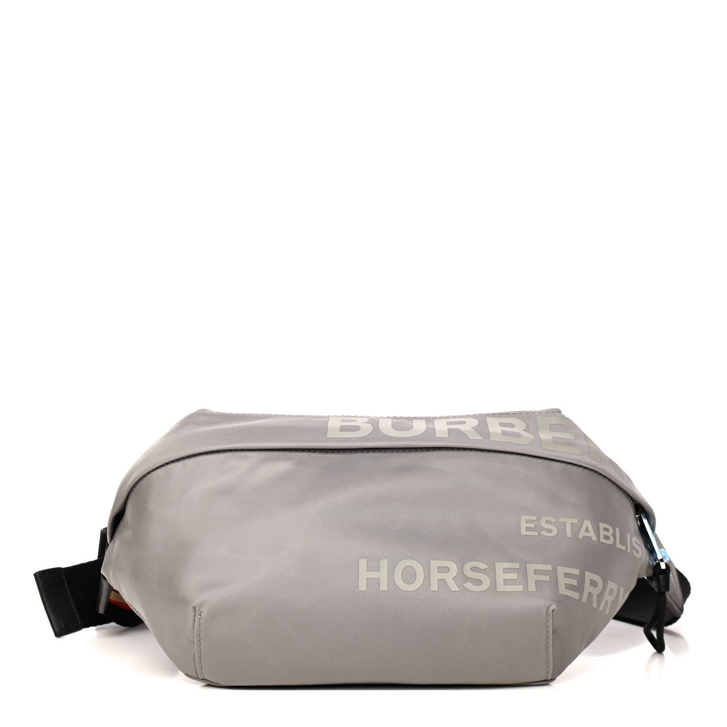 Burberry Econyl Horseferry Print Sonny Bum Bag Cloud Grey 1 of 11