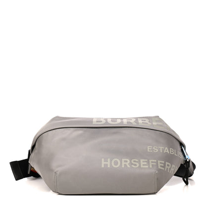 Burberry Econyl Horseferry Print Sonny Bum Bag Cloud Grey 1 of 11
