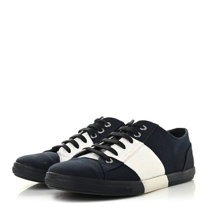 Chanel Canvas Tennis 37.5 Blue Marine White 3 of 12