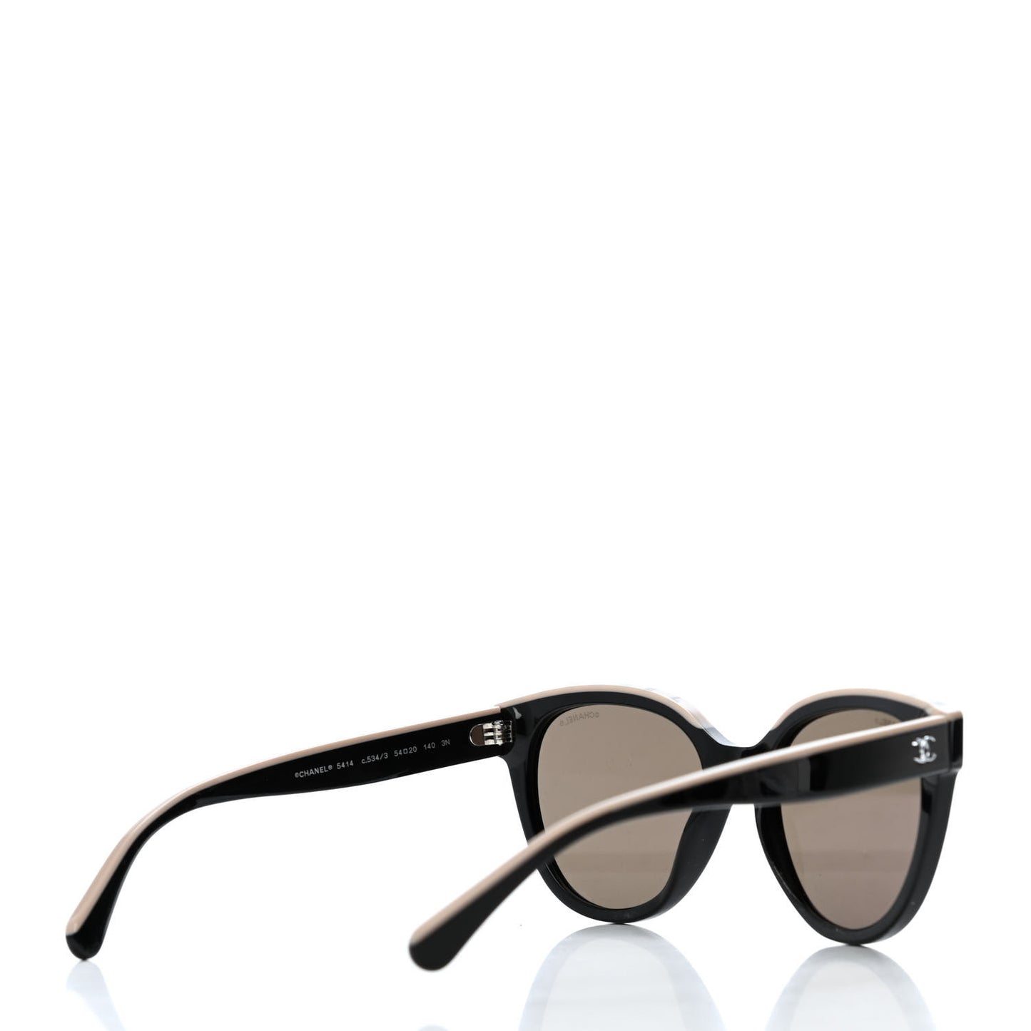Acetate CC Butterfly Sunglasses 5414 Black Beige