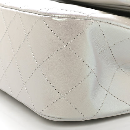 Chanel Iridescent Calfskin Quilted Medium Double Flap White 10 of 11