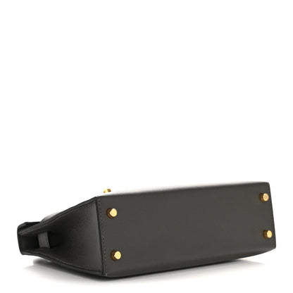 Hermes Madame Calfskin Mini Kelly Sellier 20 Graphite 4 of 11
