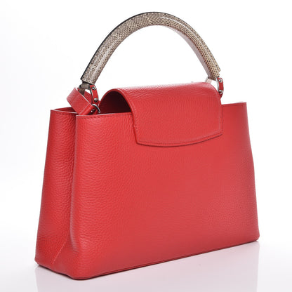 Louis Vuitton Taurillon Python Capucines PM Rubis 4 of 8