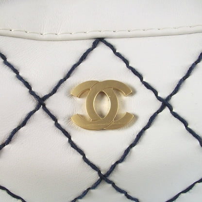 Chanel Leather Diamond Stitch Surpique Bowler 6 of 10